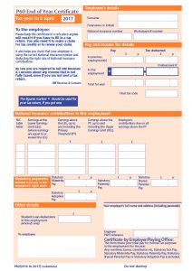 formular P60 pre vrátenie daní z Anglicka